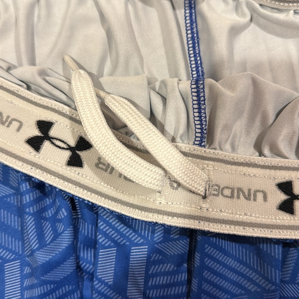 Women’s Under Armour Athletic Shorts | Blue Orange Graphic | XL - Picture 7 of 7